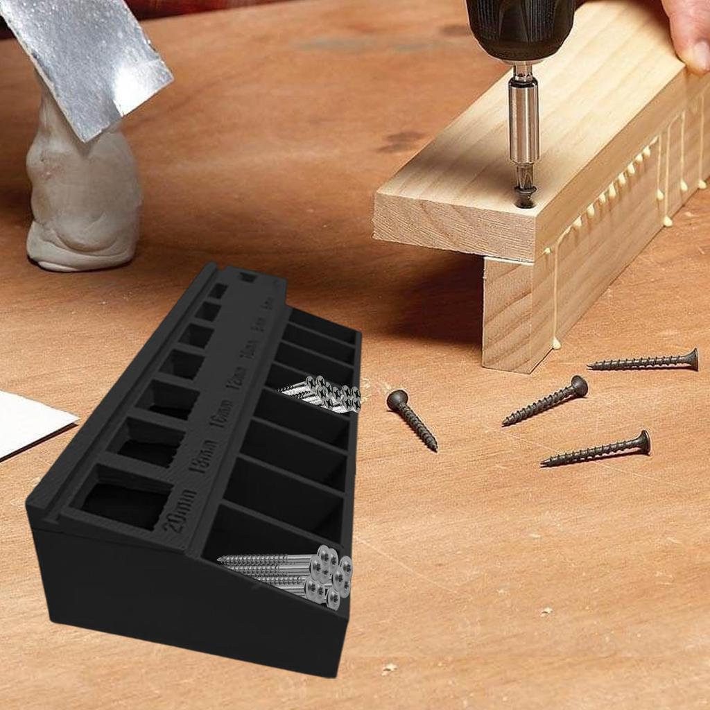 Screw Size Sorter Automatic M3 Bolt Storage Sorter Box 3D Printing Compact Case Toolbox For Hardware Nuts Workshop Home Garage