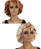 Customized Hair Bonnet Wide Band Sleeping Cap Custom Logo Satin Bonnets with Tied