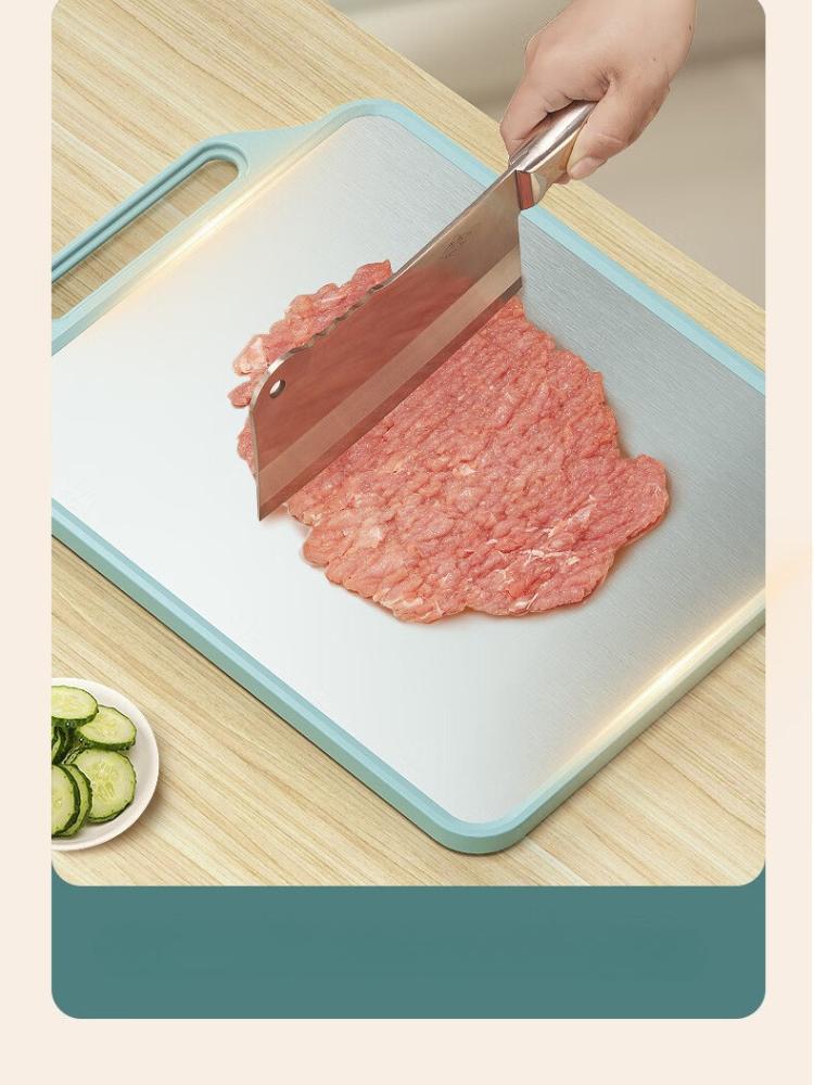 Double-sided Chopping Board Stainless Steel Mold-proof Board Kitchen Non-slip Cutting Board Thickened Durable Chopping Boards