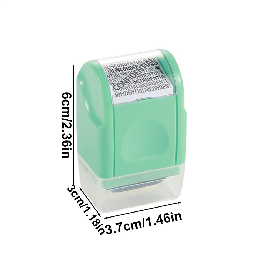 Stamp Roller Anti-Theft Confidential Protection ID Seal Privacy Confidential Data Guard Information Identity Address Blocker