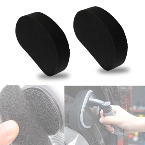 

Губка для воска для шин TheFirstGrain с ручкой для автомобилей, мотоциклов, автомойки, щетка, воск на водной основе (2 сменные губки)