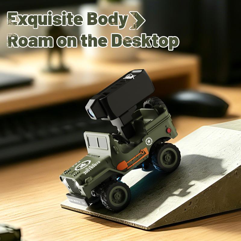JJRC 1/64 RC Car 1941 JEEP WILLYS 2.4G 4WD RTR Crawler Climbing Scale Military Truck Off-Road Vehicle Toy Gift for Children.