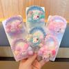 Kids' Flower Cartoon Hair Ties - Gentle Ponytail Ropes with Bow Elastics for Girls