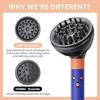 Compatible Wave Curl & Diffuser Attachment for Dyson Airwrap HS01/HS05