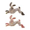 Fashion Cute Bunny Brooch Summer Clothes with Accessories High Sense Light Luxury Exquisite Animal Rabbit Corsage Woman