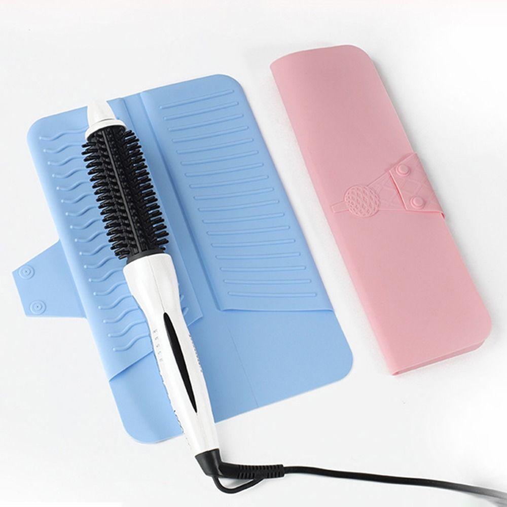 Folding Hair Curler Storage Bag Silicone Curling Iron Carrying Case  Travel Case