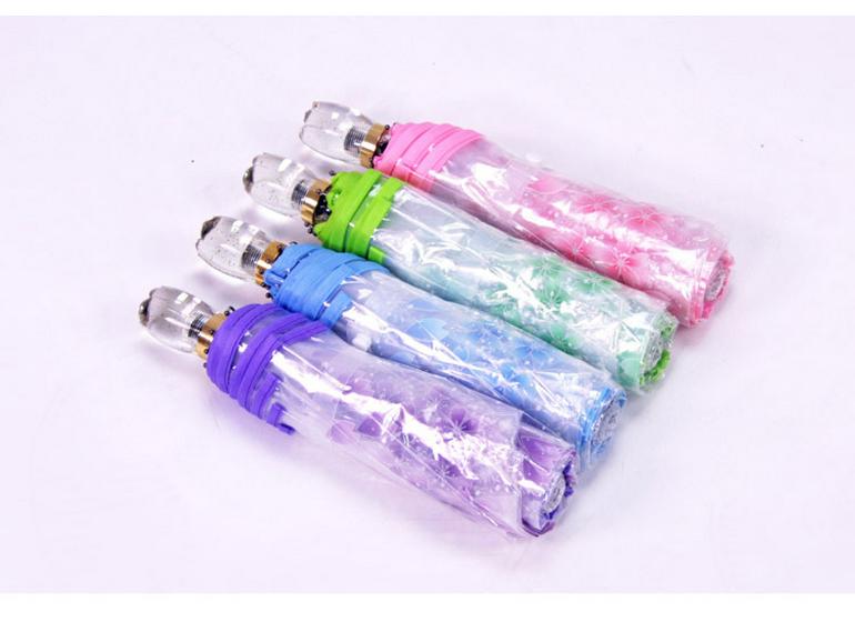 Umbrelă Automată Pliabilă Transparentă cu Flori de Cireș pentru Toate Condițiile Meteorologice - Ideală pentru Studenți