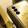 Textured Golden Bar Background Electroplated Tempered Glass Phone Case  for Samsung S25 Ultra S24 Ultra S26 S25 S24 S23 S22 S21
