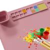 Silicone Painting Mat Washable Craft Graffiti Painting Mat ChildrenS DIY Painting With Cleaning Cup Pigment Painting Pad