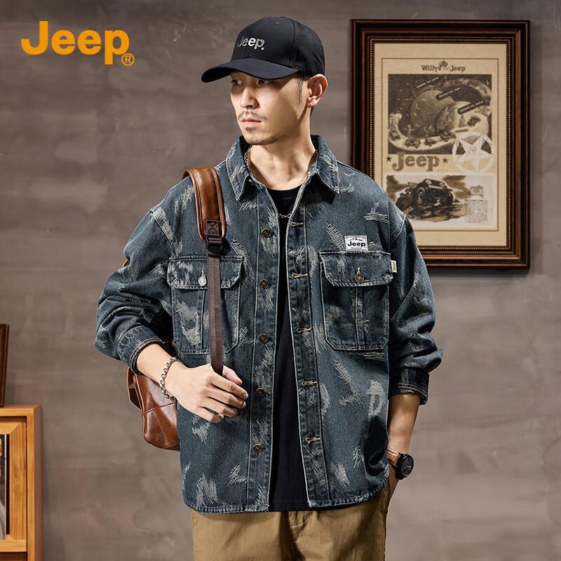 Jeep Men's Casual Denim Jacket