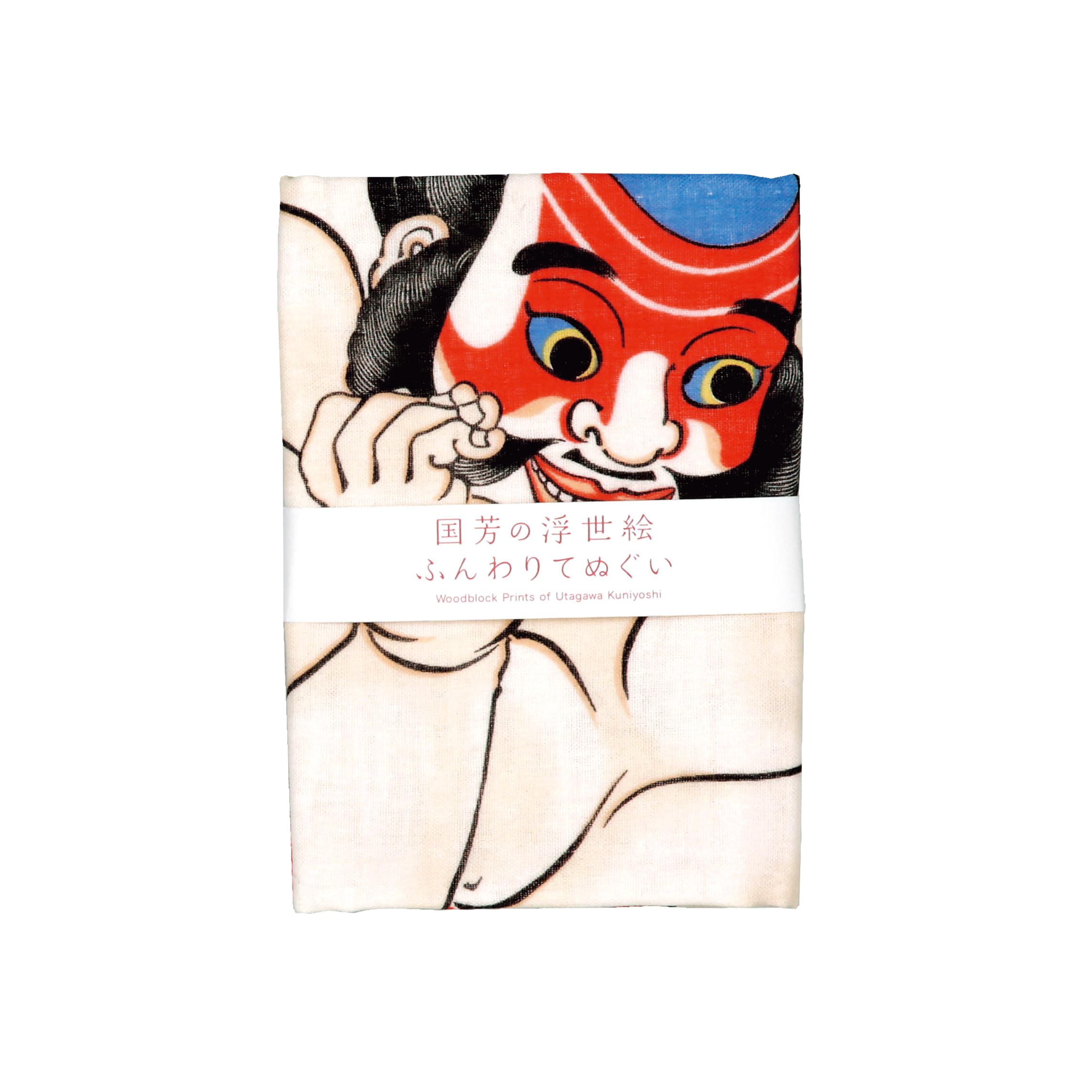 Yamamoto Jin Shoten Double Gauze Tenugui Asahina Kobito Shima Yu Purely Made in Japan (Official) - Ukiyo-e Tenugui (Kuniyoshi)