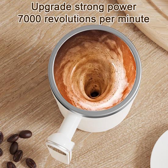 Automatic Magnetic Stirring Mug Rechargeable Blender Cup with Detachable Stirrer Portable Electric Mixing Mug for Hot Chocolate Protein Shakes Coffee