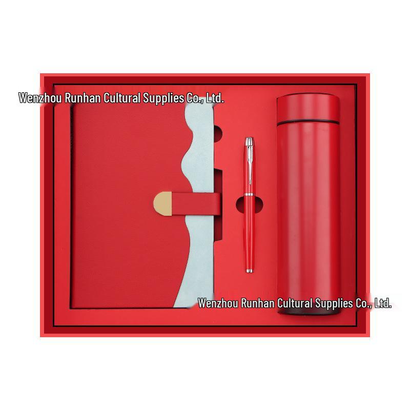 A5 Notebook & Thermos Cup Set: Custom Gift Box with Temperature Display Cup for Business Gifts