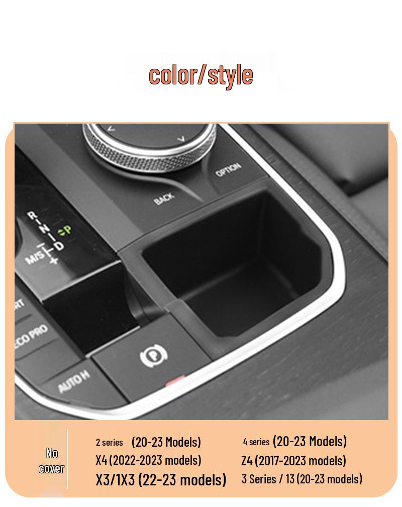 Vylepšený úložný box pro modely BMW řady 2, 3, 4 a modely X/Z (Konzola řadicí páky)