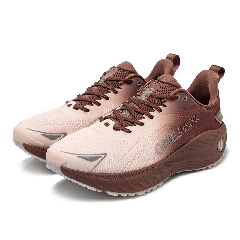 onemix Energetyczne buty do biegania dla mężczyzn Antypoślizgowe trampki Oddychająca siateczka Odkryty miękkie buty sportowe Buty sportowe Amortyzacja tenisówek do chodzenia