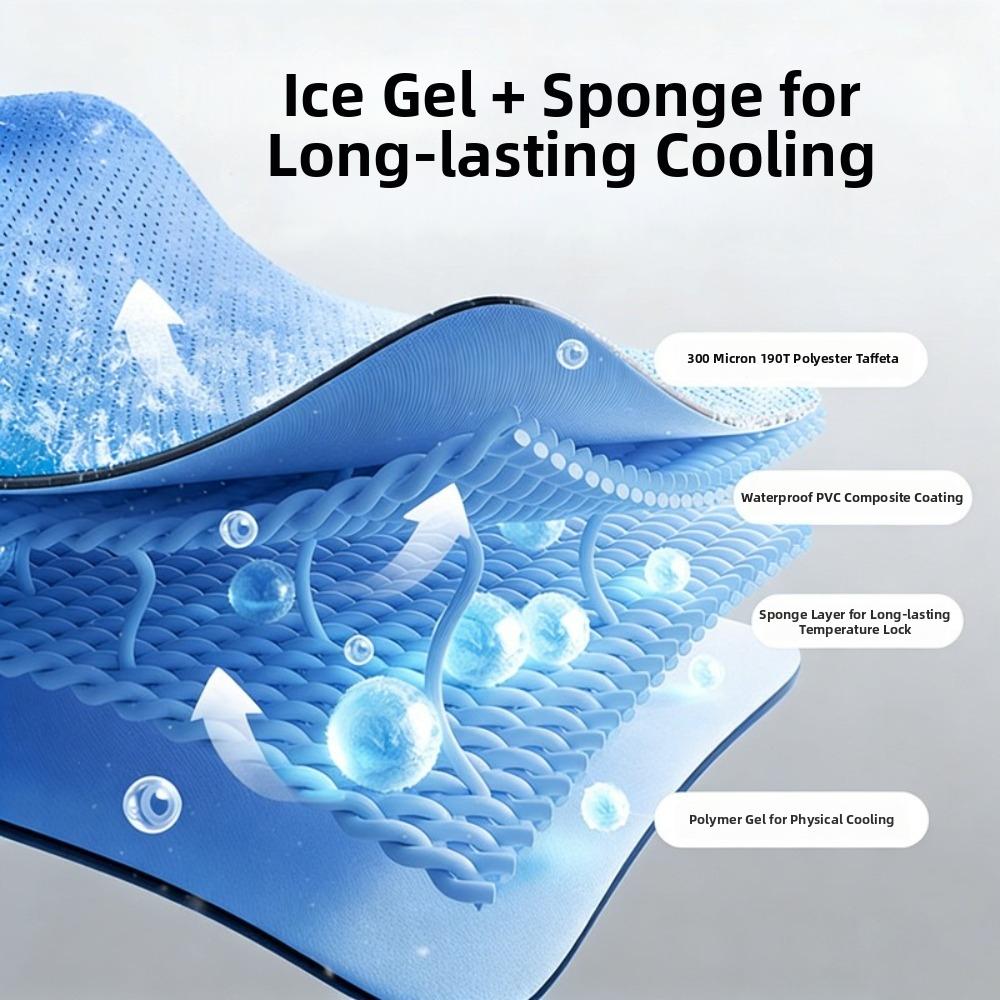 Polyester Cooling Dog Mat Rectangular Summer Pet Mat New Indoor Pet Bed Home Use