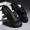 Summer New Fashion Men's Slippers Outdoor Leisure One-word Beach Cool Slippers Soft Bottom Non-slip Slippers Men