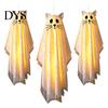 Halloween Hanging Ghost Ornaments 3 Pcs Cat Decorations, Outdoor Large Cute Flying Playful Spooky for Front Porch, Yard, Garden, Patio, Lawn,