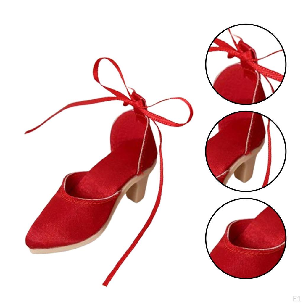 1:4 Scale High Heeled Shoes,Doll Sandals Accessory,Female Model Figure Shoes for