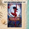 Beach TowelMiraculous Ladybug Custom Name Text Personalized Soft Towel for Beach Pool Indoor Home Decor Gift