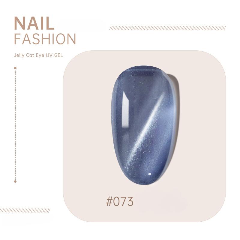 Ice Transparent Cat Eye Nail Polish Gel Full Set of Phototherapy Gel Nail Polish Color Gel