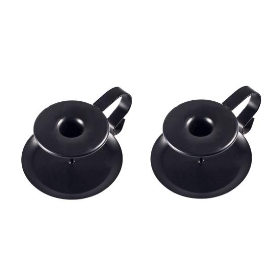 2Pcs Iron Art Taper Candle Holder with Handle Vintage Metal Candlestick Home Living Room Christmas Wedding Party Candle Stand Table Centerpiece