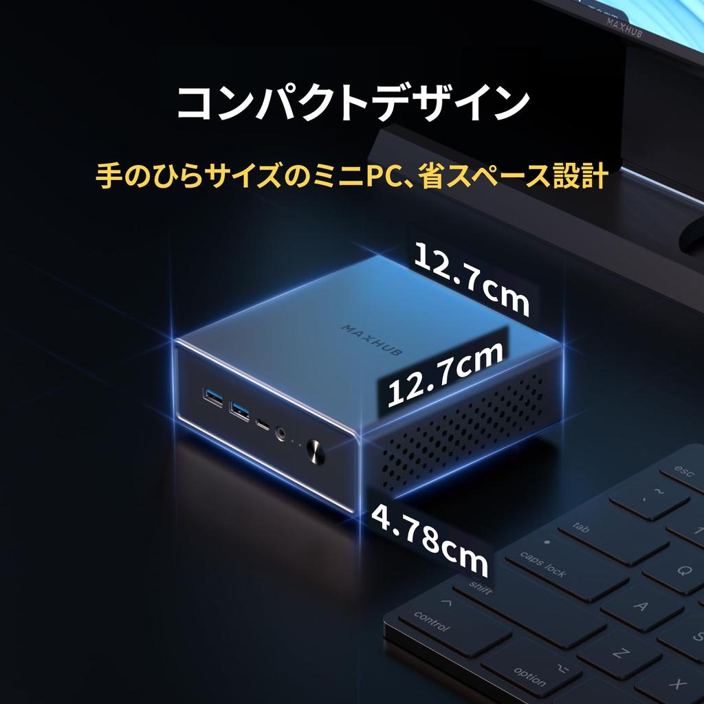 MAXHUB MI20 Mini Intel Alder Lake Windows 11 16GB 512GB 4 4 2 USB 2 USB WiFi BT Simultaneous Output PC, N100, Pro, DDR4, SSD, Cores, Threads, 3.2,