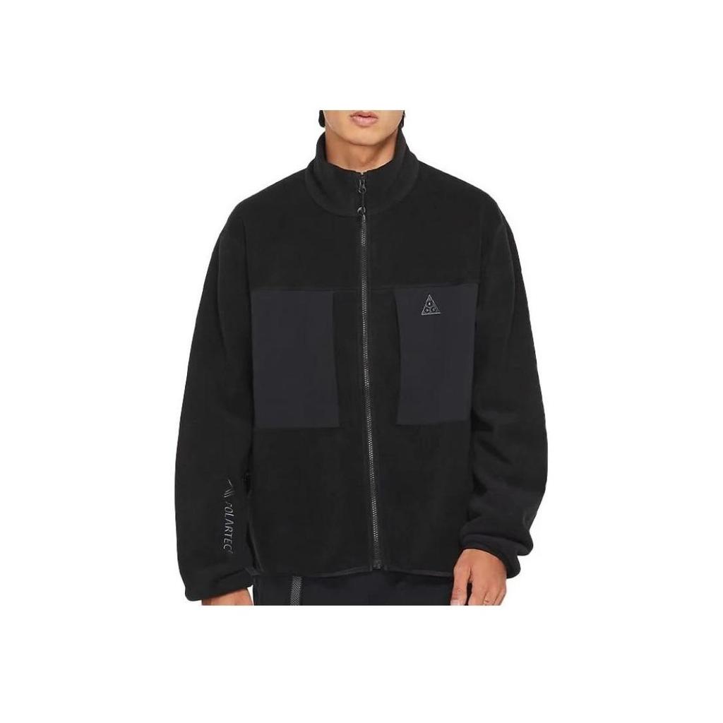 Nike ACG Polartec Wolf Tree Fleece Full-Zip Jacket Men Outerwear Black CV0652-010