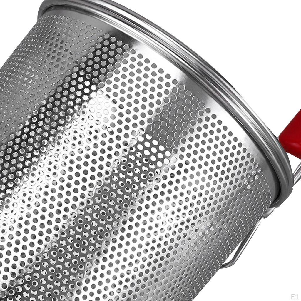 Deep Strainer Frying Basket Kitchen Utensil with Handle, Mesh Pasta Noodle for