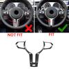 Carbon Fiber Imitation Car Steering Wheel trim for bmw f22 f30 f32 f10 f15x5 m sport