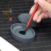 Natural Stone Portable Inkstone with Lid for Beginners - Perfect for Calligraphy and Painting