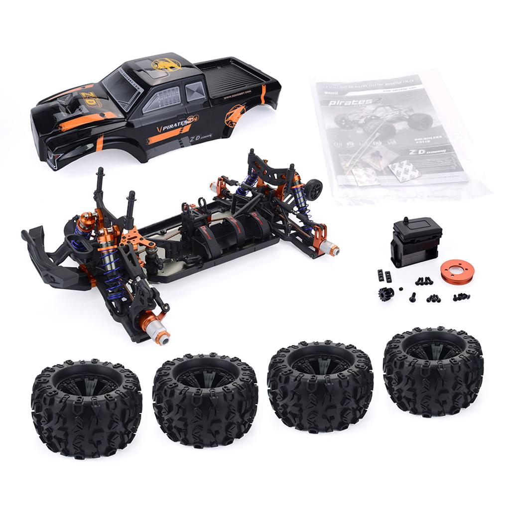 1/8 ZD Racing MT8 RC Car 2.4G 4WD RTR Brushless Monster Truck Buggy Off-road Truggy Vehicle 90km/h High-speed Racing RC Car