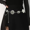 Fashionable Retro Stone-Metal Waist Chain  Versatile High-En  Adjustable Waist Chain for a Flattering Slimming Look