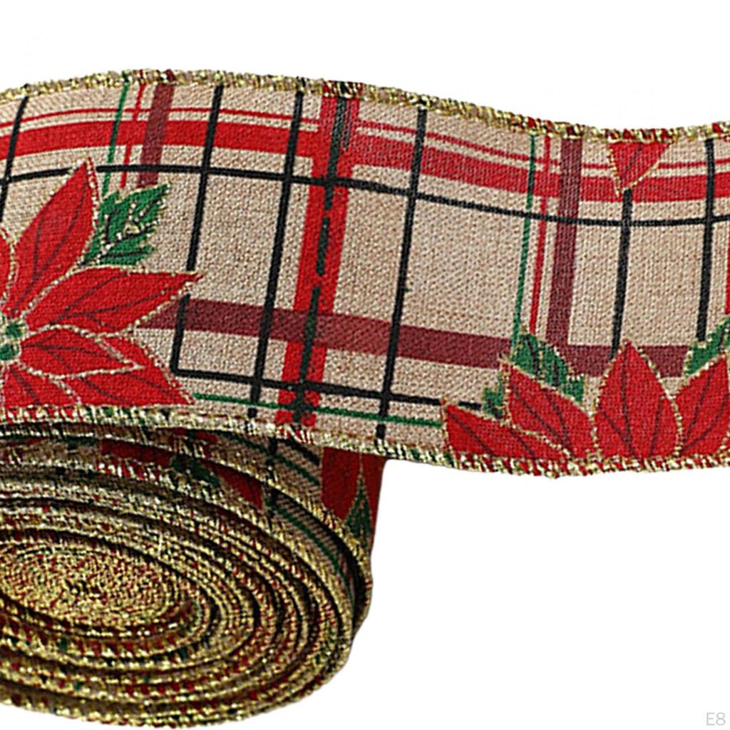 Christmas Ribbon DIY Fashion Present Wrapping Multipurpose Xmas for