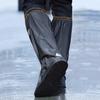 1Pair Rain Boots High Tube Shoe Cover 42cm Tall Durable Waterproof Shoe Protector Thick Non-slip Outdoor Shoe Cover