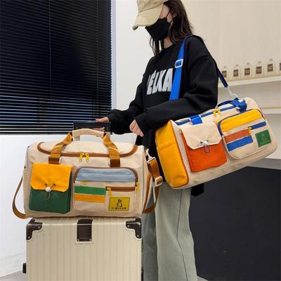 Colorblock Lässige Sporttasche - Damenhandtasche mit großem Fassungsvermögen & Herren Umhänge-Reisetasche
