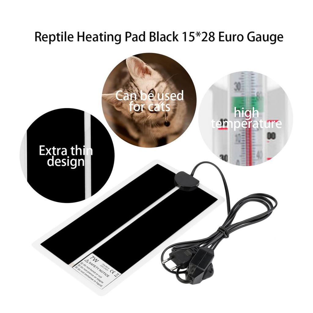 reptile heating pad temperature