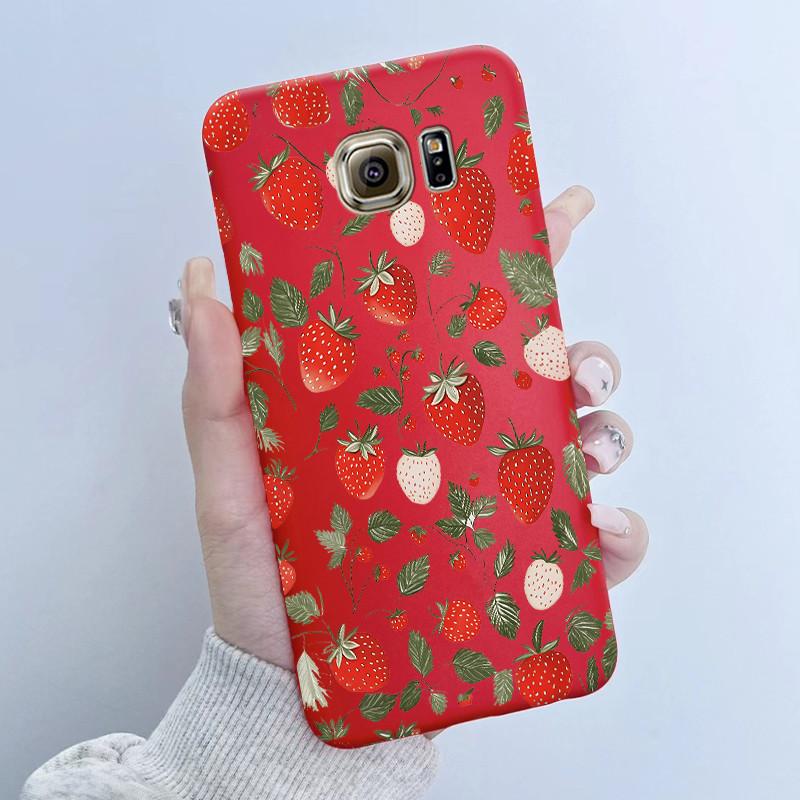 For Samsung Galaxy S6 G920F S6 edge G925F Phone Case Popular Butterfly Flower Girl Design Soft Silicone TPU Back Housing Covers