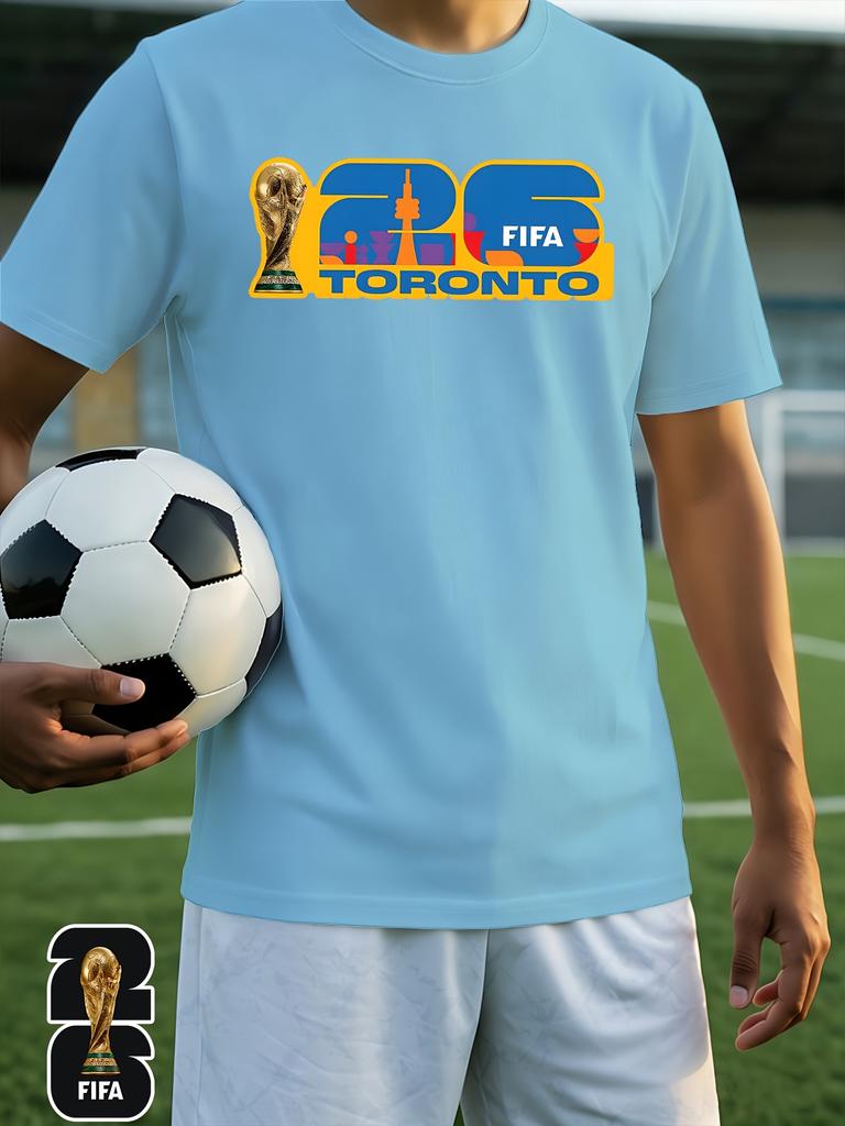 Men'S Home Wear Top [FIFA World Cup Authorization] FIFA. 2026 World Cup Sports Short Sleeved Casual Men'S Clothing