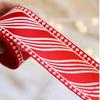 DIY Christmas Ribbon 2m Christmas Tree Ribbon New Fabric Swirl Ribbon  Holiday Crafts