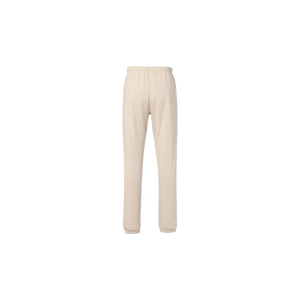 Fear of God Essentials Fleece Lounge Pants With Embroidered Logo Men Bottoms Beige Linen FOG-FW21-117