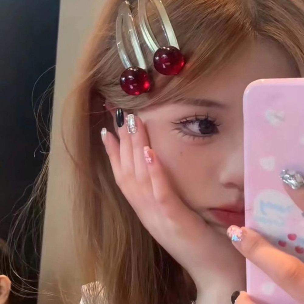 

Бусины Сердце Заколки Уксусная Кислота Сердце Заколка Для Волос Орнамент Девушка