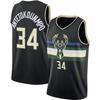 Milwaukee Bucks Giannis Antetokounmpo 34 Basketball Jersey Mens Stitched Team Sport Wear Fall Winter