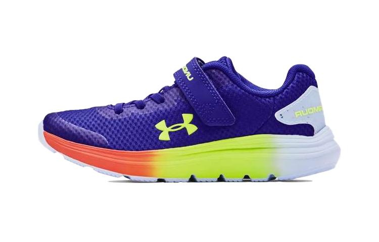 Under Armour Surge 2 Амортизация, Износостойкие Низкие Беговые Кроссовки Синие BP Детские Возраст 3-7 Лет 3024103-500 27.5