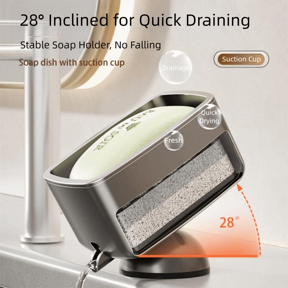 with Sponge Portable Soap Dish Portable Bathroom Soap Container Laundry Soap Case Kitchen