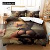 Housse de Couette King Size Modèle Fille Amour Ensemble de Literie Sexy Femme Housse de Couette Thème Mode Sexy Literie Décorative Garçons Beauté