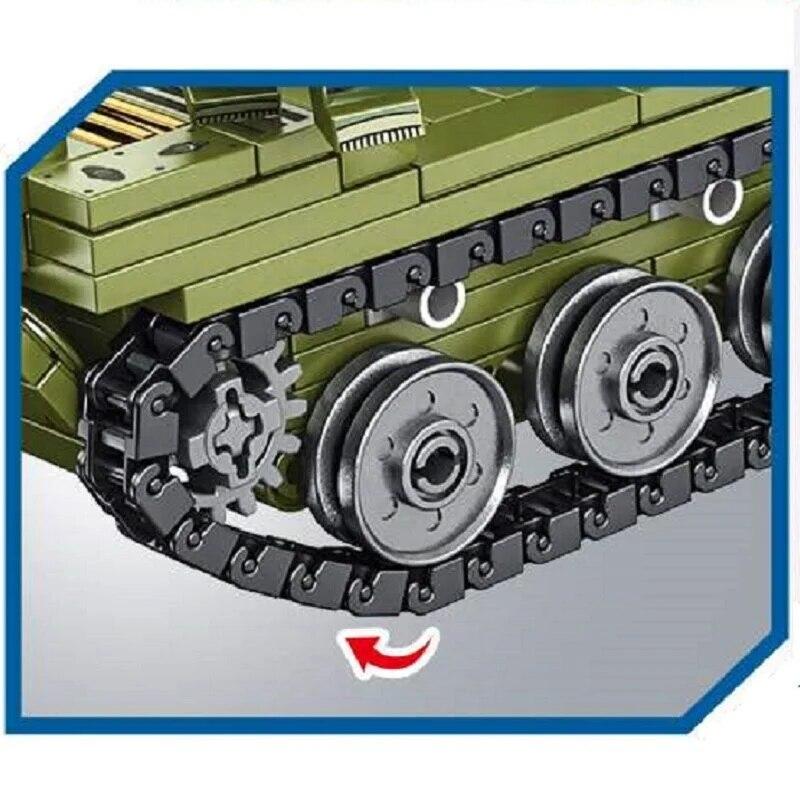 324PCS Military Tank Kampfpanzer Serie Waffe Ww2 Bausteine 85 Tank Armee Stadt Erleuchten Ziegel Spielzeug Für Kinder junge
