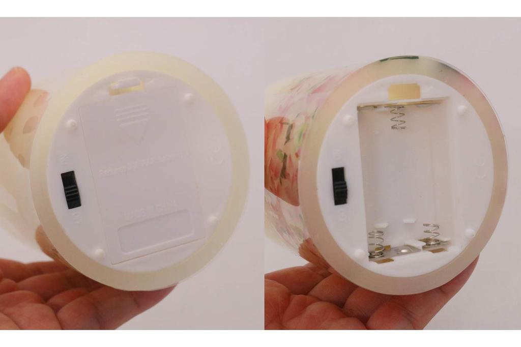 Nihon Candles, Hasegawa Buddhist Altar Candle, LED Candle "Hitotonari" Lotus Design, Stylish, Compact, Offering, 7.5 x 7.5 x 8.5 cm, Product Number: