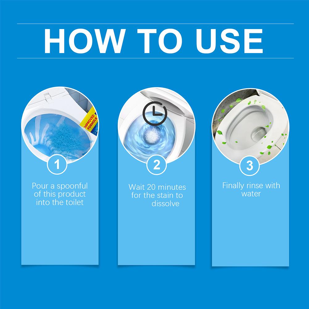 1/2/3PCS Foam Toilet Bowl Cleaning Powder Toilet Cleaner Stubborn Limescale Cleansing Powder Household Deodorization Cleaning