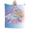 Soft Warm Blanket Child Airplane Travel Digimon Adventure Throw Blanket  Flannel Bedspread For Home Decor Fashion Sofa Bed Cover
